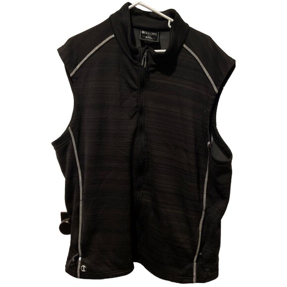Holloway Tops - Holloway Vest Womens 2XL Black Golf Deviate Dry Excel Activewear Full Zip